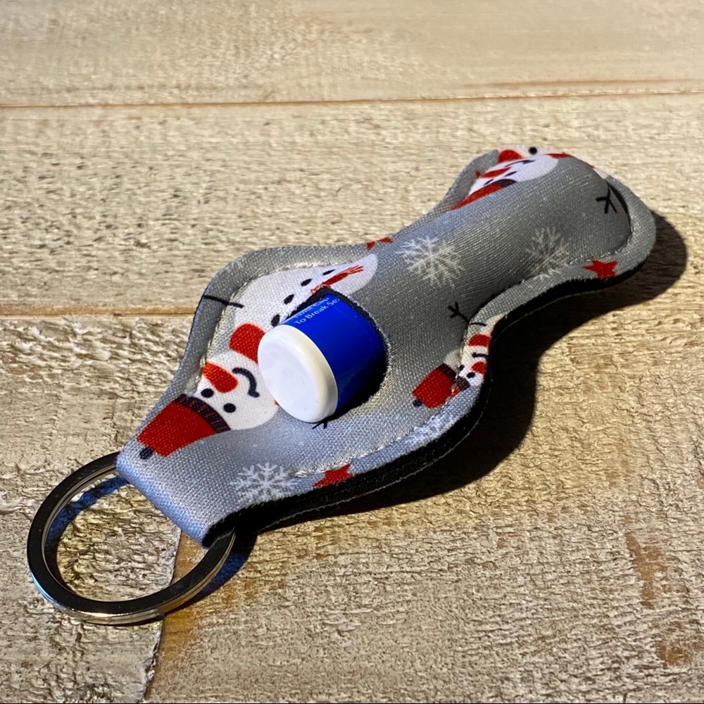 3 for $15 Lip Balm Holder + Keychain Snowman - Picture 4 of 5